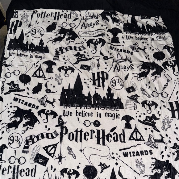 None Other - Brand new Harry Potter white and black blanket 50”X60”